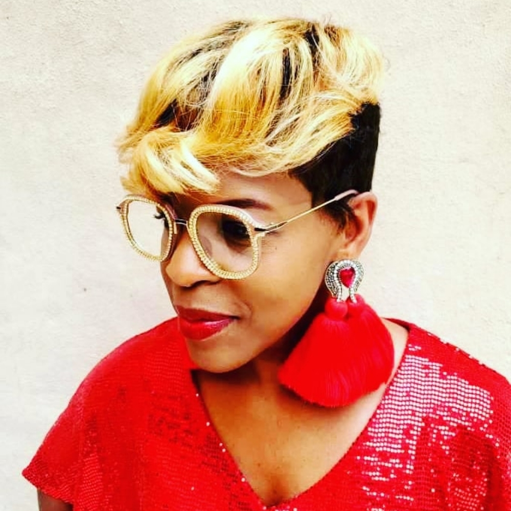 Clear gold bling frames